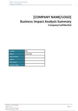 BIA - Exec Summary